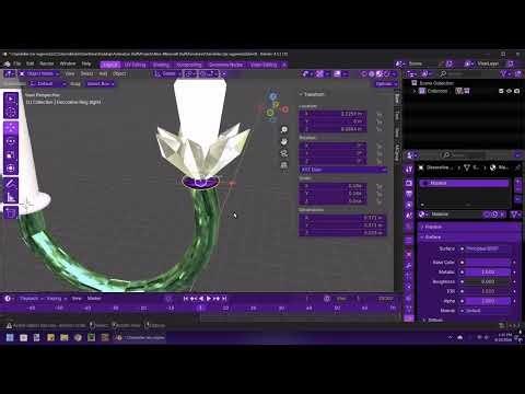 Modeling a Custom Chandelier - Blender Time Lapse