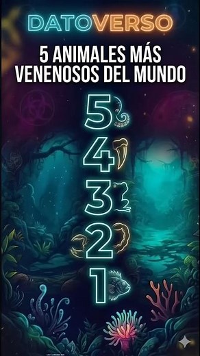 🐍5 ANIMALES MÁS VENENOSOS del mundo 🌍 Suscríbete ▶️ para más