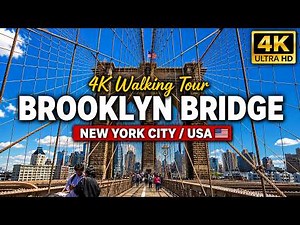 Brooklyn Bridge Walk | New York 4K Walking Tour