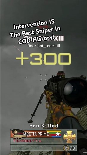 SNIPER COLLATERAL! - Intervention Gameplay On MW2 #cod #callofduty #gaming #mw2 #sniping #gameplay