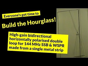 Hourglass loop antenna for 2 metres SSB and WSPR