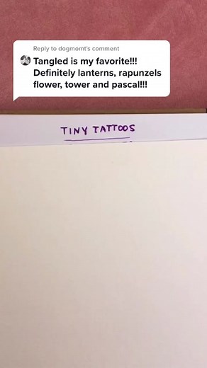 Tattooed Rapunzel: Disney Princess Inked in Tangled Sun Symbol