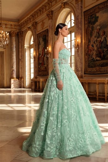 Prom perfection starts here 💫 NC2039 in Mint is the ultimate fairytale gown — soft, fresh and unforgettable. From the structured corset to the flowing embellished skirt, this style was made for grand entrances and unforgettable nights. Perfect for prom, formal events and special occasions where elegance is everything 💚 #NicolettaOfficial #NicolettaProm #PromStyle #PromDressInspo #MintGown FormalWear EveningWear Prom2026 SpecialOccasionDress BallgownStyle LuxuryEveningwear WholesaleFashion Desi