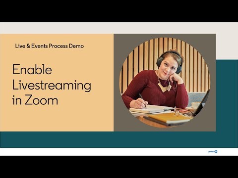 Enable Livestreaming for Zoom