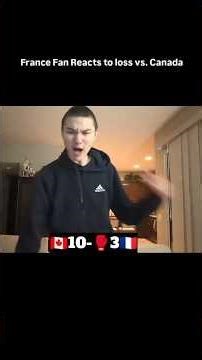 France Fan Reacts to loss vs. Canada! Winter Olympics Men's Hockey #canada #france #hockey