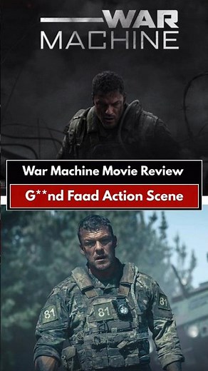 War Machine Movie Review 🔥 Netflix की सबसे खतरनाक War Film? #shorts