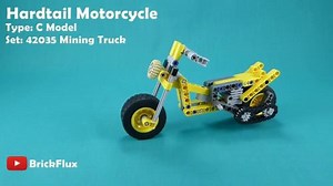 LEGO MOC-4848 Hardtail Motorcycle 42035 C Model (Technic 2016)