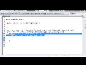 AP CS 2d Array HW Solution
