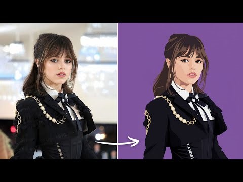 How to turn your photo into a vector portrait illustration in 1 minute