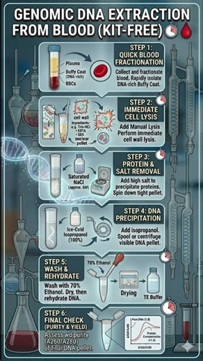 Genomic DNA isolation from Blood Sample Protocol ‪@NEXTGENBIOACADEMY‬