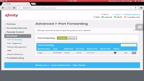 How to port forward Minecraft Pocket Edition server [0.11.1+][Simple!]