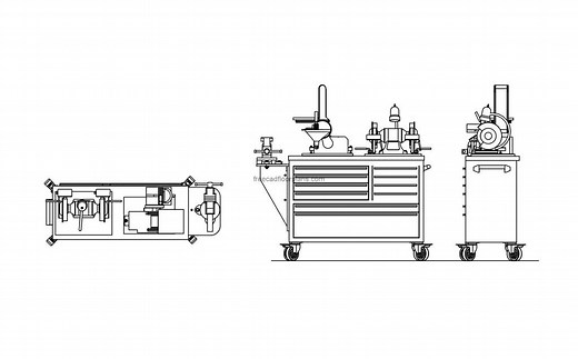Modular Work Station - Free CAD Drawings