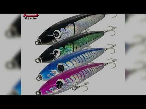 Latest Products You Must Know! AS Swim Stickbait TopWater Lure Fishing 65g100g140g Wooden GT Tuna