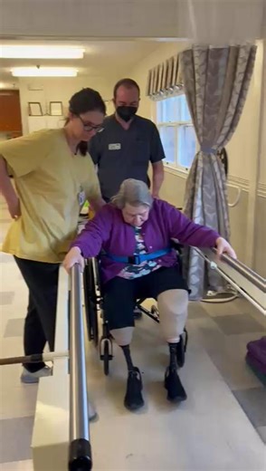 We’re celebrating an inspiring milestone at Dover Center congratulations to Linda, who just took her first steps in three years! 👏 While waiting for her second prosthetic, Linda stayed dedicated to her therapy, visiting the gym regularly to maintain her strength. Her determination, resilience, and positivity have been nothing short of amazing. We’re so proud of you, Linda keep going strong! #BetterBrighterStronger | Dover Center for Health & Rehabilitation
