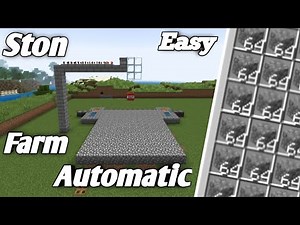 how to make automatic stone farm in minecraft |