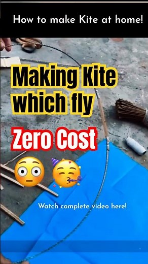 how to make kite at home which flies too #kitemaking #DiyKite