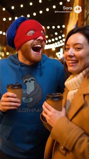 mask is red, hat is blue...