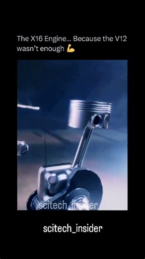 SciTech-insider | The X16 piston concept is rewriting how engines could breathe, burn, and deliver power. ⚙️🔥 Instead of traditional cylinders, this radical... | Instagram