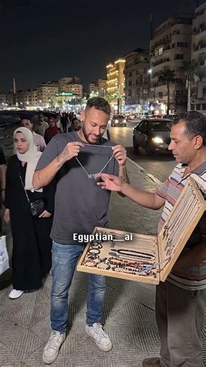 Messi and Cristiano in Alexandria and Haaland, just a normal day in Alexandria 😂🇪🇬✨