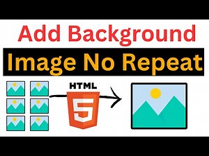 How To Add Background Image In Html | Image No Repeat | Full Screen