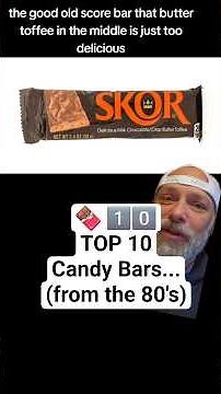🍫 1️⃣0️⃣ TOP 10 Candy Bars... (from the 80's) #top10 #80s