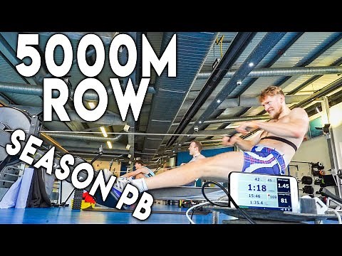 5000m Rowing Machine Erg Test Day | Season PB