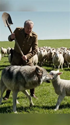 Subduing the Wild Wolf That Attacked Sheep. #animals