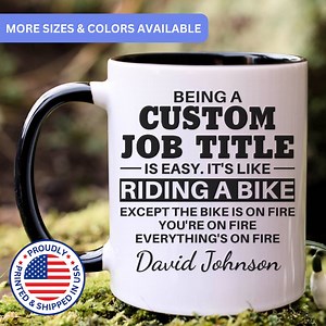 Personalized Custom Job Title Mug, Coworker Gift, Office Humor Mug, Office Gift, Professional Mug, Funny Work Mug, Office Mug Gift - Etsy