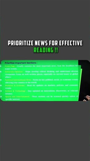 Prioritize News For Effective Reading !!#mbapreparation #mba #mbawallah #pw #physicswallah #reading