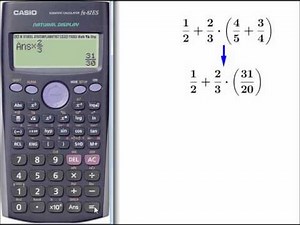 Fractions with scientific calculator (Fracciones con la calculadora CASIO fx-82ES)