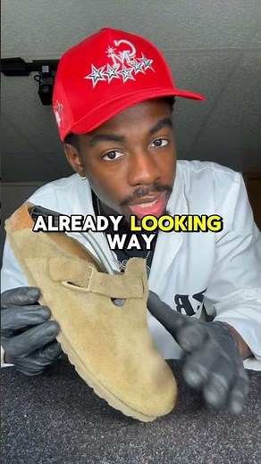 HOW TO CLEAN BIRKENSTOCKS 🫶🏾 #viralvideo #howto #asmr