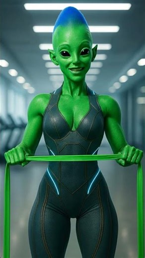 Fitness Halo Transformation Reveal #aliens #funny #alienvibes #scifi