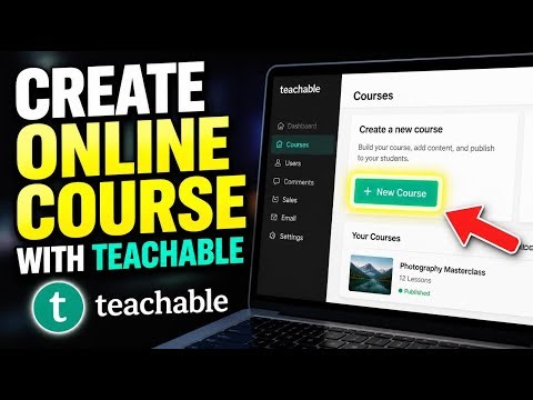 How to create an online course with Teachable - Easy Tutorial