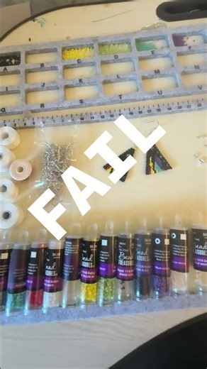 So many beads for these earrings. Tried this beading tray but, it didn’t work out well.