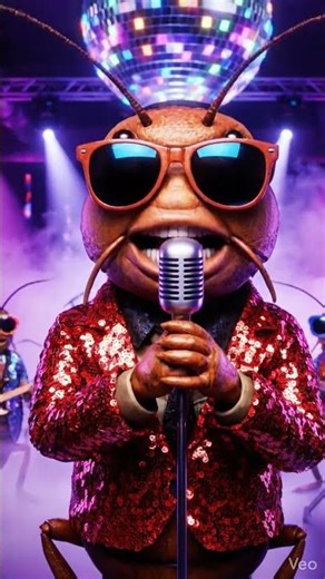 Cockroach singing#shorts#shortvideo #singing #cockroach #disco