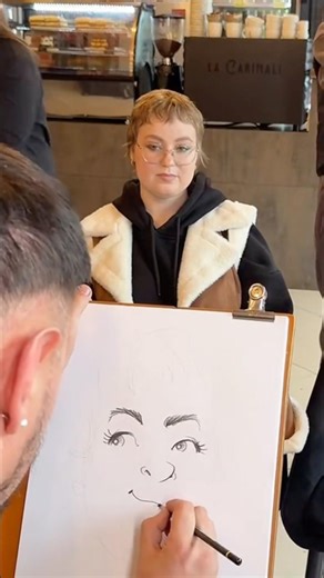 How I Draw a Live Caricature in Front of Guests