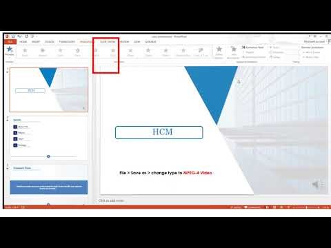 How to Convert Powerpoint Animated Slides to Video
