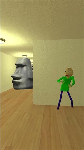 Baldi VS Moai And McQueen #shorts