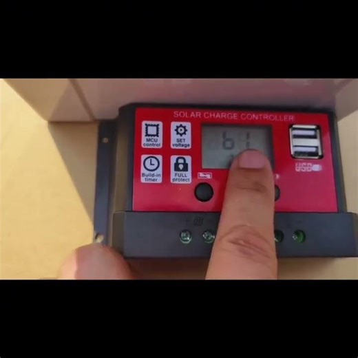 Regulador Controlador Carga Solar Digital 12v/24v, 2 USB, PWM Cargador de bateria por panel solar