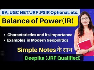 What is 'Balance of Power'? How could a state achieve this?