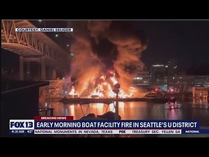 Fire at Seattle boat facility destroys 42 boats | FOX 13 Seattle