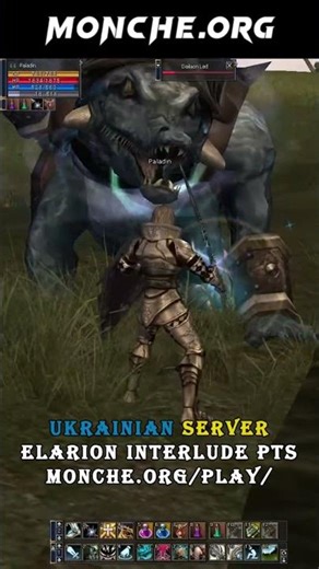 Lineage 2 Paladin PvE | Skill Training in Alligator Island 🛡️#lineage2 #interlude #l2 #paladin #pts