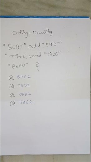 Coding-decoding Follow For more ‪@HimaPrathima‬ #CodingDecoding#CodingAndDecoding#Reasoning