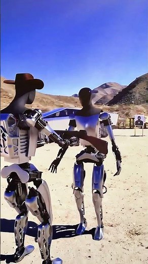 ¡Los robots Optimus prueban si el Cybertruck es a prueba de balas! 😳💥