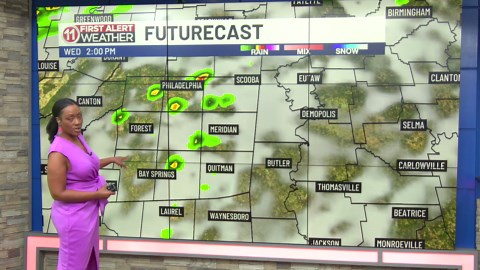 Severe storms are possible Wednesday PM - early Thursday AM