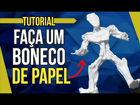 Crie um BONECO INCRÍVEL com papel amassado! Aprenda agora TUTORIAL Passo a Passo simples e fácil.