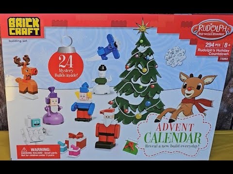Brick Craft's Rudolph Red-Nosed Reindeer Building Block Advent Calendar Part 1 of 4