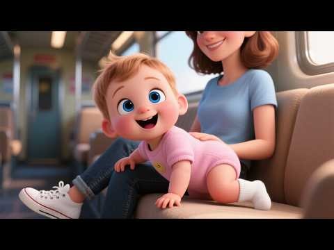 Train Ride with Baby 🚂 | Fun Learning & Play for Kids | Toddler Adventure Video