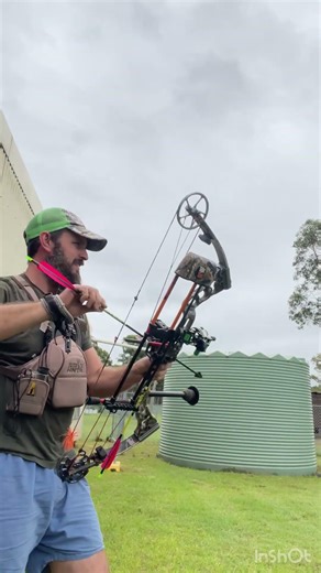 Power went out so decided to shoot a few arrows. #targetpractice #quickstix #solohunter #ozcut