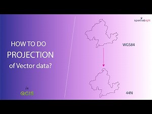 How to do projection of vector data in QGIS?